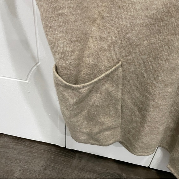 Free People Beige Wool Short Sleeve Cardigan - Picture 4 of 9